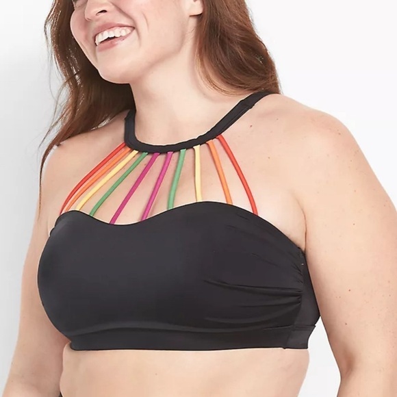 Swim by Cacique Strappy Bikini Top 26 W - Picture 1 of 7